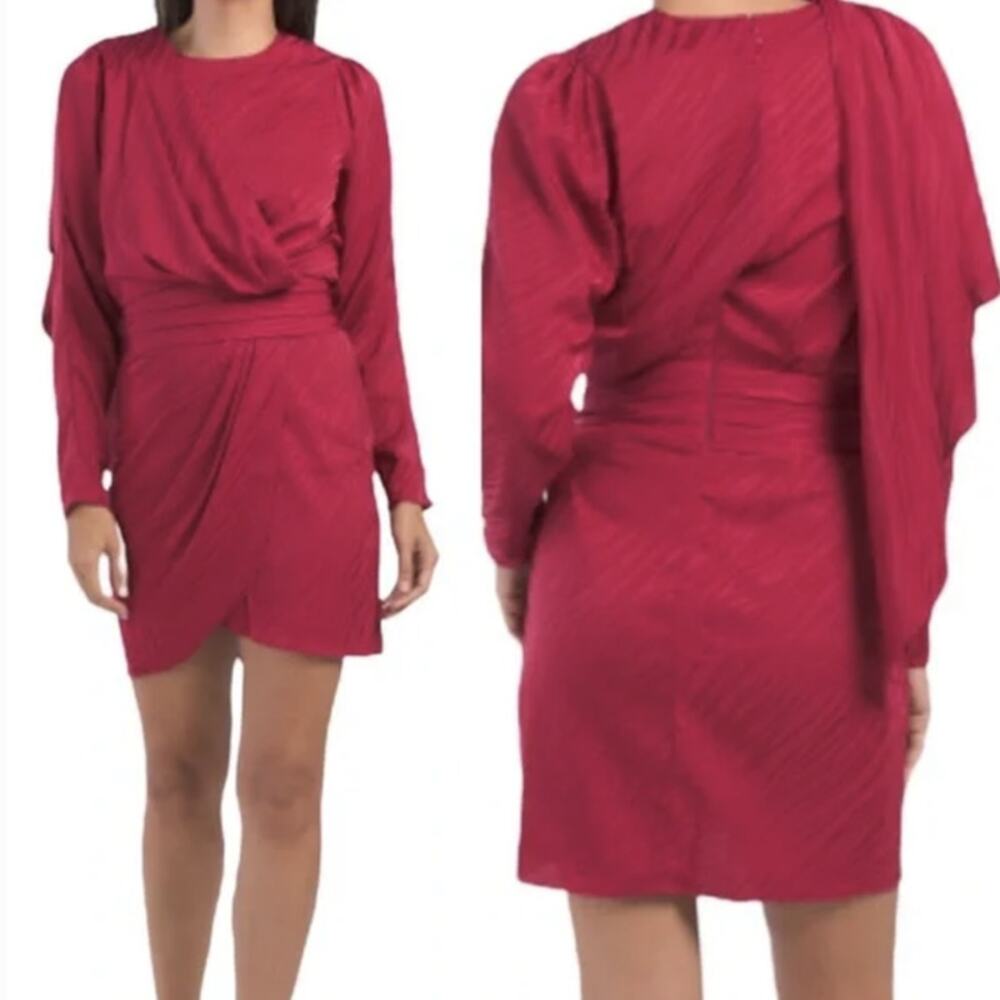 Ronny Kobo Shanaya Dress Red Semi Formal Womens Size Medium NEW